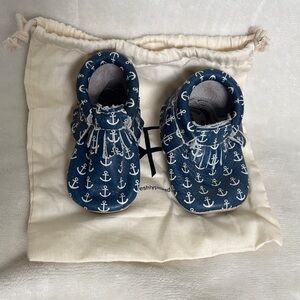 Freshly Picked Blue Anchor Moccasins